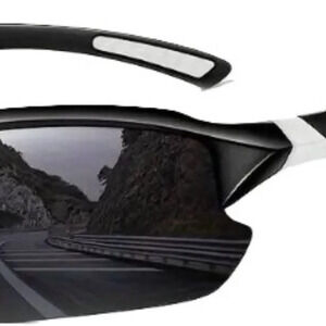 Kuguaok Unisex High-Performance Polarized Sunglasses with White trim